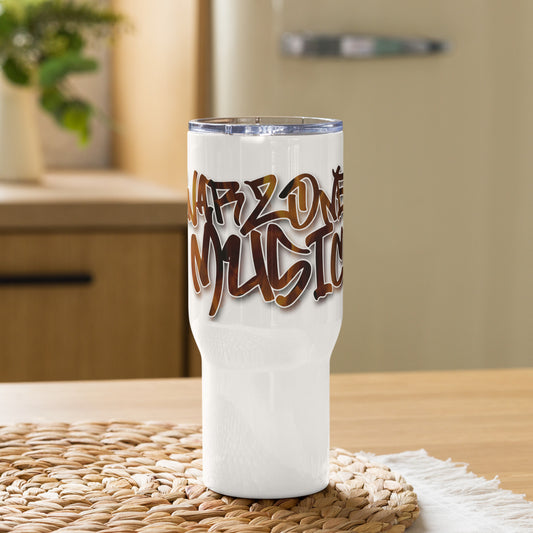 War Zone Music Travel mug with a handle